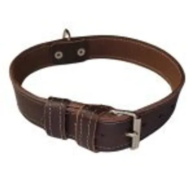 Produktbild von Palkar Lederhalsband für Hunde 65 cm x 30 mm braun