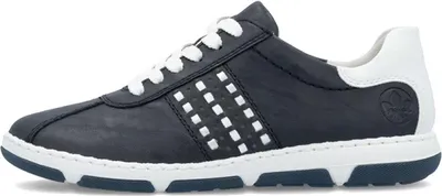 Produktbild von Rieker Damen Schnürschuhe 30286-36, 30286-37, 30286-38, 30286-39, 30286-40, 30286-41, 30286-42, 30286-43 RIE-42408 pazifik/silver/weiss 40
