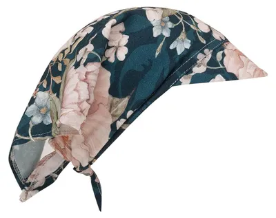 Image de Baby Bandana Cap aus Bambus Elodie - Taille unique de 3/4 mois à 4 ans environ. - Blau | by SEVIRA KIDS