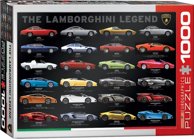 Produktbild von 1000 Teile Puzzle - Puzzle - Lamborghini die Legende + Puzzle Alu Rahmen für 1000er