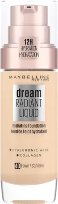 Produktbild von Maybelline Dream Satin Liquid 40 Fawn, Pumpenflasche, Flüssigkeit, Beige, Fawn, Mittel, Nackte Haut, Sandhaut, Kühl