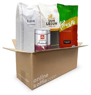 Produktbild von Kaffee-Weltreise Probierpaket 3kg Kaffeebohnen – 3kg Set mit internationalen Premium-Röstungen, von mild bis kräftig, ideal für alle Vollautomaten
