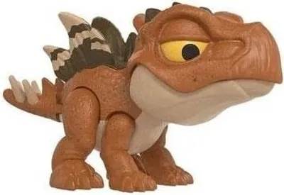 A toy dinosaur is shown against a white background.