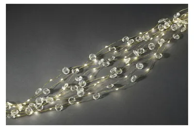 Produktbild von Konstsmide Diamantenlametta LED, 10 Stränge, innen