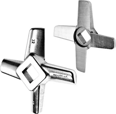 Produktbild von WOLFCUT Kreuzmesser INOX-Stahl Größe 32 kompatibel mit BIZERBA FW-N32 / ALEXANDERWERK 32 / OMEGA TH32 uvm.