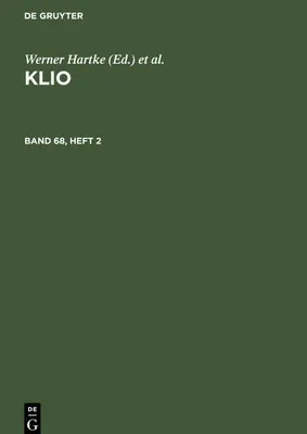 Produktbild von Klio. Band 68, Heft 2