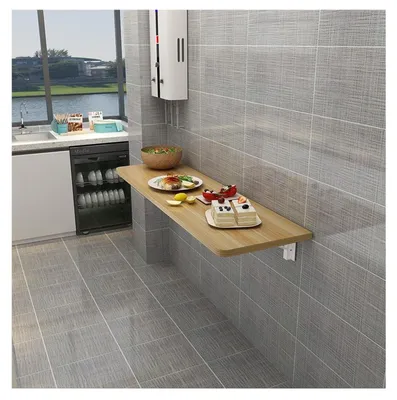 Imagen del producto de Mesa plegable de pared para espacios pequeños, 70x30 cm