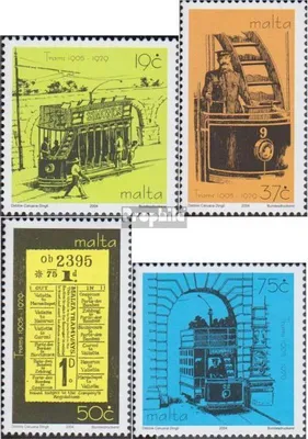 Produktbild von Briefmarken Malta 2004 Mi 1350-1353 (kompl.Ausg.) postfrisch Straßenbahnverkehr