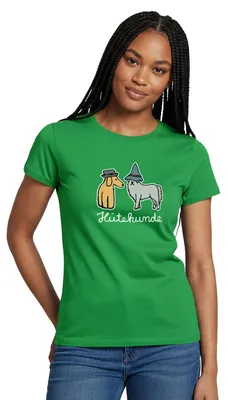 Produktbild von Spreadshirt Hütehunde Hunde Mit Hut Wortspiel Frauen T-Shirt, XL, Kelly Green