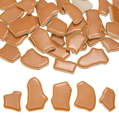 Keramik-Mosaikfliesen 250 g, dunkelbraun, 20–40 mm, DIY-Bastelbedarf