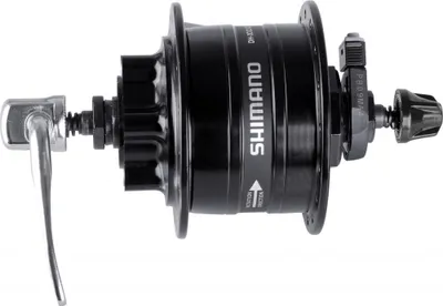 Produktbild von SHIMANO Nabendynamo DH-3D32 - 6V/3W, 32 Loch, 6-Loch-Scheibenaufnahme, Schwar...