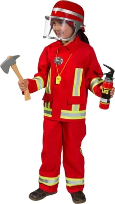 Produktbild von Feuerwehr Kostüm Tim Uniform rot für Kinder
