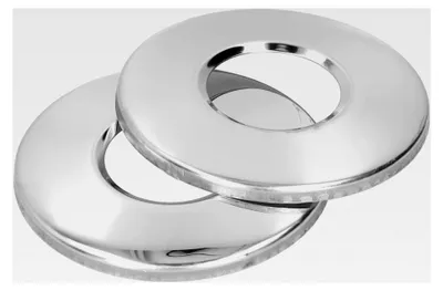 Produktbild von 2 Stück Edelstahl Rosettenplatten für Poolleiter, Abdeckplatten für 4,2 cm Leiterrohre