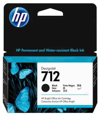 Obrázek produktu pro 3ED70A HP 712 DNJ Tinte black ST 38ml
