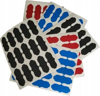 Image de Étiquettes pour bocaux, 7,5 x 3 cm, pour confitures, 60 pièces, blanc mat