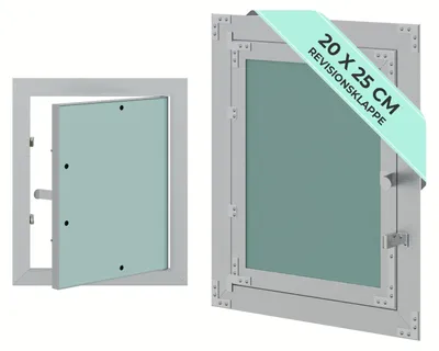 Produktbild von Revisionsklappe 20 x 25 cm Revisionsöffnung Revision Öffnung Gipskarton Wartung Hohlraum Klappe Aluminium GK