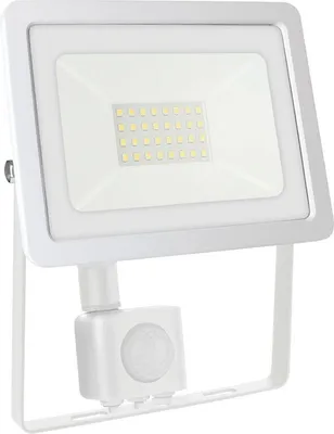Produktbild von Spectrum LED Noctis Lux 2 Fluter 30W weiß 2650lm IP44 Neutralweiß 4000K mit Bewegungssensor
