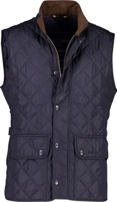 Produktbild von Barbour-Weste dunkelblau mit Reißverschluss und Knopf