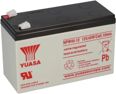 Produktbild von Yuasa Blei-Akku NPW45-12 Pb 12V / 8,5Ah Hochstrom, Faston 6,3