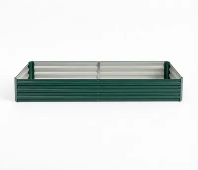 Imagen del producto de Cama elevada de metal - Maceta elevada para plantas - Ideal para verduras, hierbas y flores - Para jardín y terraza
