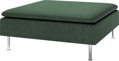 Produktbild von Dekoria Bezug für Söderhamn Fußhocker, dunkelgrün, 93 x 93 x 40