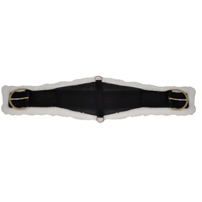 Produktbild von Neopren Westerngurt mit Fell schwarz, 26"/66 cm