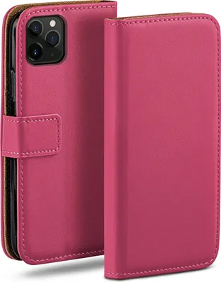 Produktbild von moex® Book Case kompatibel mit Apple iPhone 11 Pro - Hülle 360 Grad klappbar, Pink