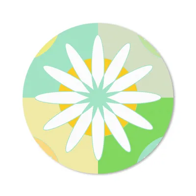 Produktbild von MuchoWow® Mauspad Mousepad Blumen - Sommer - Muster 20x20 cm - Mousepads - Maus Mat - Pad - Mausunterlage - Schreibtischmatte