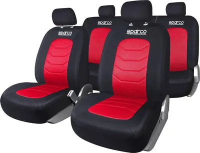 Image de SPARCO Housses de siège Housses de siège auto Universel rouge avant arrière