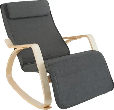 Image de Fauteuil à bascule Onda - gris foncé
