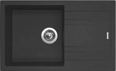 Obrázek produktu pro Sinks Linea 780 N Granblack dřez granitový s odkapem + sifon
