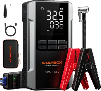 Zdjęcie produktu dla Jump starter, 16000 mAh, sprężarka powietrza, MEGVOLT-16AIR