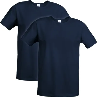 Produktbild von Erwin Müller Herren-Unterhemd, 1/2-Arm 2er-Pack dunkelblau 5