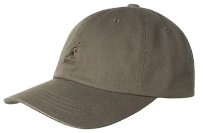 Kangol Baumwolle Baseball-Cap mit verstellbarem Lederverschluss in grau