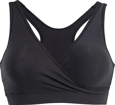 Produktbild von Medela Damen Schlaf Bustier Still BH für die Nacht, nahtlos, ohne Bügel L Schwarz