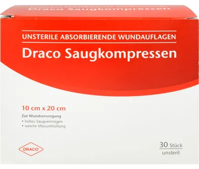 Zdjęcie produktu dla Podkłady chłonne niesterylne 10x20cm Draco, 30 szt