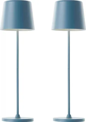 Produktbild von BRILLIANT LED-Akku-Tischleuchte Kaami, 2 W, 310 lm, 3000 K, blau, 2er Set