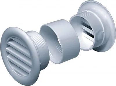 Produktbild von Weißes Lüftungsgitter für eine 40 mm Öffnung