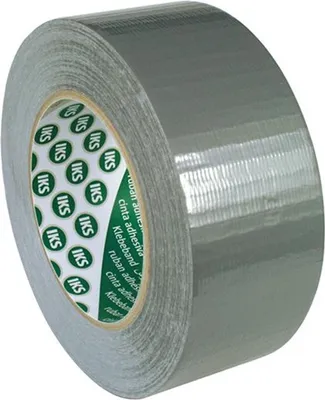 Productafbeelding van Zilverkleurige textielband, lengte 50 meter, breedte 50 mm