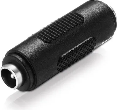 Produktbild von Niedervolt Koppler (DC-Hohlbuchse auf DC-Hohlbuchse) 2-polig, 5,5x2,1mm, schwarz