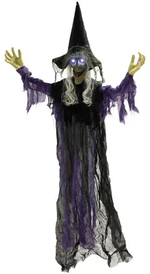 Produktbild von 183cm Halloween Dekoration Hängende Hexe LED Lichter Soundfunktion