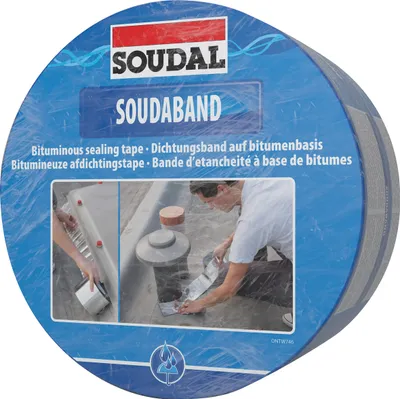 Produktbild von Soudal Dichtband Soudaband selbstklebend aluminium 5cm x 10m 106913