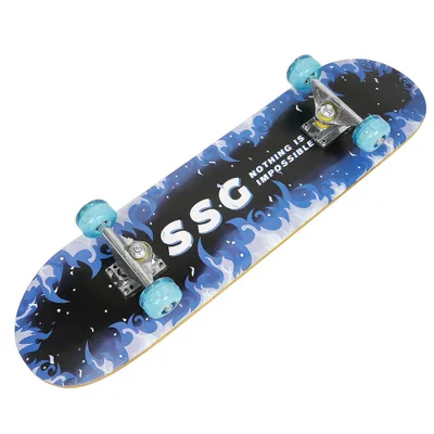 Image de WYCTIN Skateboard avec roulement à billes ABEC 7 79cm - AmortisseurPolyuréthane+ RouesPolyuréthanePlanche complète