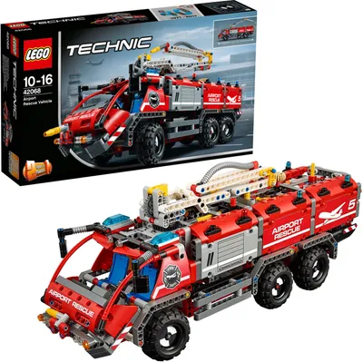 Zdjęcie produktu dla LEGO Technic Airport Rescue Vehicle, Zestaw do budowania, 10 lat(a), 1094 szt., 1,53 kg