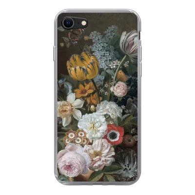 Produktbild von MuchoWow® Handyhülle Schutzhülle Hülle für iPhone SE 2020 Stilleben mit Blumen - Gemälde von Eelke Jelles Eelkema Silikon Softcase Handy Hülle - Kartenbesitzer