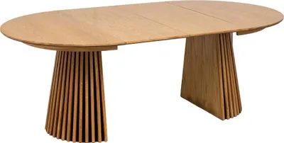 Immagine prodotto di Tavolo da pranzo Tokyo con 2 piani aggiuntivi Ø120x120-160-200cm impiallacciato rovere.