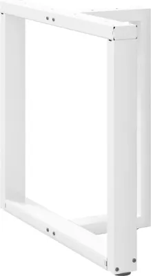 Obrázok produktu pre Nohy k jedálenskému stolu v tvare T, 2 ks, biele, 80x35x(72-73) cm, oceľové