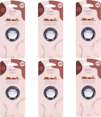 Produktbild von RUUM Autoduft Lufterfrischer Clips (6er Pack) 4ml Sandalwood