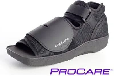 Produktbild von PROCARE Squared Toe Verband-Schuh schwarz Gr.S
