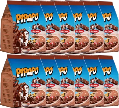 Productafbeelding van Pipapo Knax Maïs Chips Melkchocolade, Maïs, 70g, 12 stuks per pak